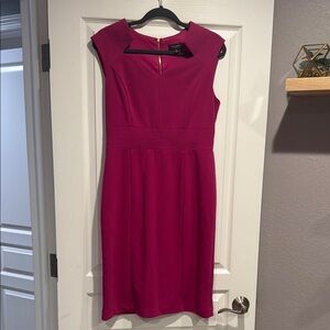 Tahari ASL Pink Asymmetrical Sheath Dress for Cocktail